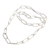 Sterling silver link necklace, 'Bamboo Chain' - Bamboo Motif Link Necklace in Sterling Silver (image 2b) thumbail