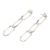 Sterling silver dangle earrings, 'Bamboo Chain' - Bamboo Look Sterling Silver Dangle Earrings (image 2c) thumbail