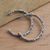 Sterling silver half-hoop earrings, 'High Hopes' - Ornately Detailed Sterling Silver Half-Hoop Earrings (image 2b) thumbail