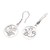 Sterling silver dangle earrings, 'Coy Monkey' - Sterling Silver Monkey Dangle Earrings