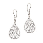 Sterling silver dangle earrings, 'Dragonfly Breeze' - Dragonfly Sterling Silver Earrings from Bali