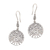 Sterling silver dangle earrings, 'Agung Peak' - Hand Crafted Sterling Silver Dangle Earrings thumbail