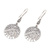 Sterling silver dangle earrings, 'Agung Peak' - Hand Crafted Sterling Silver Dangle Earrings (image 2c) thumbail