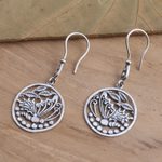 Sterling silver dangle earrings, 'Gentle Butterfly' - Butterfly Motif Earrings in Sterling Silver