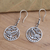 Sterling silver dangle earrings, 'Gentle Butterfly' - Butterfly Motif Earrings in Sterling Silver
