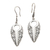 Sterling silver dangle earrings, 'Keyhole' - Keyhole Shaped Sterling Silver Dangle Earrings thumbail