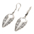Sterling silver dangle earrings, 'Keyhole' - Keyhole Shaped Sterling Silver Dangle Earrings (image 2b) thumbail