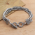 Sterling silver braided bracelet, 'Byzantine Chain' - Hand Crafted Sterling Silver Byzantine Chain Bracelet (image 2b) thumbail