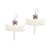 Garnet dangle earrings, 'Dragonfly Crown' - Dragonfly Dangle Earrings with Garnet (image 2a) thumbail