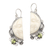 Peridot dangle earrings, 'Cheek to Cheek' - Peridot and Sterling Silver Moon Dangle Earrings (image 2a) thumbail