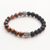 Tiger's eye and lava stone unity bracelet, 'Helping Hands Together' - Bali Sterling Silver Tiger's Eye Lava Stone Unity Bracelet (image 2) thumbail