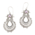 Amethyst dangle earrings, 'Sky's Heart in Purple' - Sterling Silver Dangle Earrings with Amethyst (image 2a) thumbail