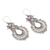 Amethyst dangle earrings, 'Sky's Heart in Purple' - Sterling Silver Dangle Earrings with Amethyst (image 2c) thumbail