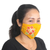 Rayon batik face masks, 'Vibrant Hibiscus' (set of 4) - 4 Hand-Painted Rayon Batik Contoured Face Masks