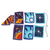 Wimpelkette aus Batik-Viskose - Batik-Rayon-Wimpelkette mit himmlischem Motiv