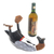 Wood bottle holder, 'Gentleman's Choice' - Charming and Dapper Duck Wood Bottle Holder (image 2d) thumbail