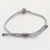 Sterling silver and black agate unity bracelet, 'Silver Grey Handshake' - Bali Black Agate & Sterling Silver Grey Cord Unity Bracelet (image 2c) thumbail