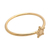 Gold plated band ring, 'Dainty Star' - Dainty Gold Plated Band Ring with Star Accent (image 2c) thumbail