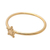 Gold plated band ring, 'Dainty Star' - Dainty Gold Plated Band Ring with Star Accent (image 2d) thumbail