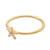 Gold plated band ring, 'Shiny Star' - Beaded Gold Plated Star Ring from Bali (image 2c) thumbail