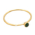Gold plated green quartz solitaire ring, 'Subtly Sweet' - Green Quartz Gold Plated Solitaire Ring (image 2d) thumbail