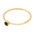 Gold plated green quartz solitaire ring, 'Subtly Sweet' - Green Quartz Gold Plated Solitaire Ring (image 2e) thumbail