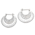 Sterling silver hoop earrings, 'Amazing Curves' - Balinese Sterling Silver Hoop Earrings thumbail