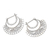 Sterling silver hoop earrings, 'Hollow Curves' - Balinese Sterling Silver Hoop Earrings (image 2b) thumbail