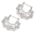 Sterling silver hoop earrings, 'Engraved Curves' - Balinese Sterling Silver Hoop Earrings (image 2b) thumbail