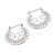 Sterling silver hoop earrings, 'Sharp Curves' - Balinese Sterling Silver Hoop Earrings (image 2c) thumbail
