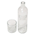 Upcycled glass carafe set, 'Water is Life' - Upcycled Bottle Carafe and Glass Set Crafted in Bali (image 2d) thumbail
