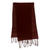 Hand woven cotton shawl, 'Ceriops Royal Rust' - Dark Rust Hand Spun and Woven Cotton Shawl (image 2d) thumbail
