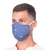 Cotton face masks, 'Sky Inspiration' (set of 3) - 3 Filter Pocket Double Cotton Print Masks in Blue Shades (image 2c) thumbail