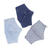 Cotton face masks, 'Sky Inspiration' (set of 3) - 3 Filter Pocket Double Cotton Print Masks in Blue Shades (image 2f) thumbail
