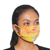 Rayon batik face masks, 'Yellow Island Coral' (set of 3) - 3 Colorful Coral Motif Pleated Rayon Batik Face Masks