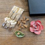 Aromatherapy boxed gift set, 'Red Rose' - Boxed Aromatherapy Incense Gift Set
