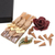 Aromatherapy boxed gift set, 'Burgundy Rose' - Incense and Ceramic Holders Gift Set thumbail