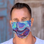 Cotton face masks 'Island Trends' (set of 3) - Three Assorted Single Layer Cotton Print Elastic Loop Masks