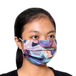 Cotton face masks 'Island Trends' (set of 3) - Three Assorted Single Layer Cotton Print Elastic Loop Masks
