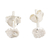 Sterling silver post earrings, 'Scallop Shell' - Sterling Silver Shell Motif Post Earrings