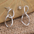 Sterling silver dangle earrings, 'Links Course' - Sterling Silver Links Dangle Post Earrings