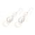 Sterling silver dangle earrings, 'Compilation of Tears' - Interlocking Sterling Silver Droplet Dangle Earrings