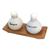 Badzubehörset aus Keramik, (3-teilig) - Handgefertigtes Keramik-Shampoo- und Lotionsflaschen-Set, 3-teilig