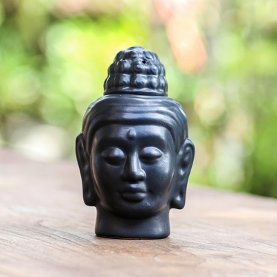 Ölwärmer aus Keramik - Handgefertigter Buddha-Ölwärmer aus Bali
