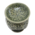 Ceramic oil warmer, 'Jepun Flowers' - Frangipani Motif Green Ceramic Oil Warmer (image 2e) thumbail