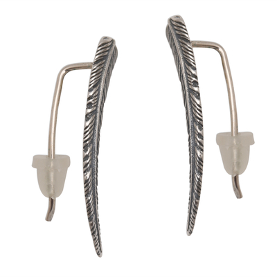 Ohrkletter-Ohrringe aus Sterlingsilber - Ohrkletter-Ohrringe aus Sterlingsilber
