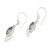 Blue topaz dangle earrings, 'Blue Shift' - Modern Silver and Blue Topaz Dangle Earrings (image 2c) thumbail