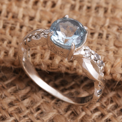 Blue topaz cocktail ring, Must Be Love