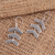 Sterling silver dangle earrings, 'Triple Arrow' - Sterling Silver Balinese Triple Arrow Dangle Earrings