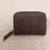 Leather wallet, 'Coffee Simplicity' - Distressed Brown Leather Wallet from Bali (image 2b) thumbail